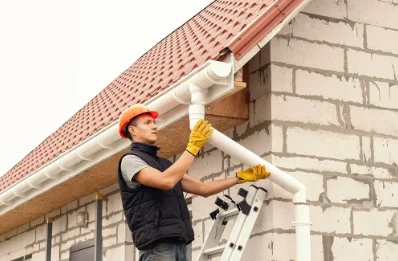 Pose et remplacement de gouttières à Gestel